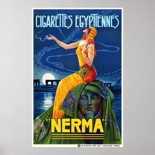 Nerma France Vintages Werbeplakat wiederhergestell Poster (Vorne)