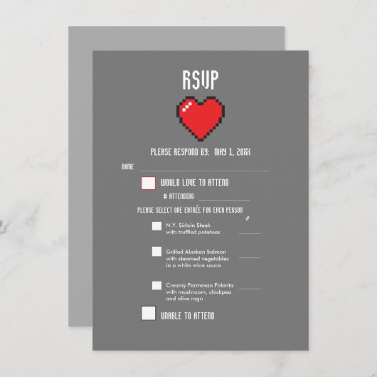 Nero 8 bit Herz-uAwg (Vorne/Hinten)