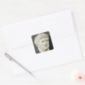 Nero-Büste Quadratischer Aufkleber (Umschlag)