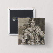 Nero Claudius Caesar Kaiser von ANZEIGE Roms 54-68 Button (Vorne & Hinten)