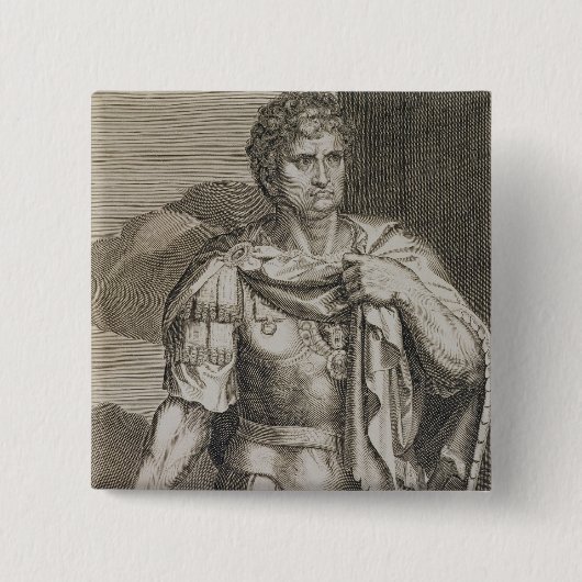 Nero Claudius Caesar Kaiser von ANZEIGE Roms 54-68 Button (Vorderseite)