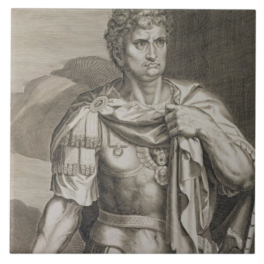 Nero Claudius Caesar Kaiser von ANZEIGE Roms 54-68 Fliese (Vorderseite)