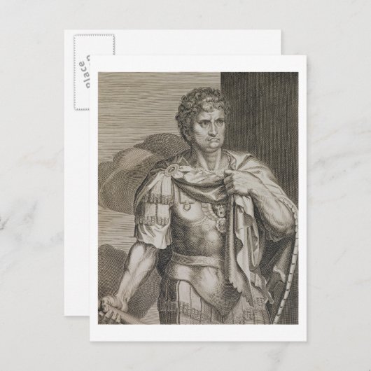 Nero Claudius Caesar Kaiser von Rom 54-68 n.Chr. Postkarte (Vorne/Hinten)