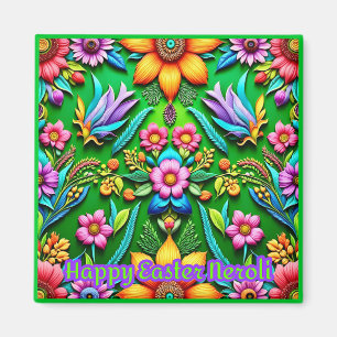 NEROLI ~ Frohe Ostern ~ Blumengruß ~ Magnet