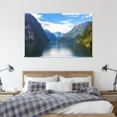 Neroyfjord Landschaftliche Landschaft Berggipfel Leinwanddruck (Insitu (Schlafzimmer))