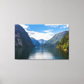 Neroyfjord Landschaftliche Landschaft Berggipfel Leinwanddruck (Vorderseite)