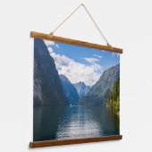 Neroyfjord Landschaftliche Landschaft Berggipfel Wandteppich Mit Holzrahmen (Gewinkelt)