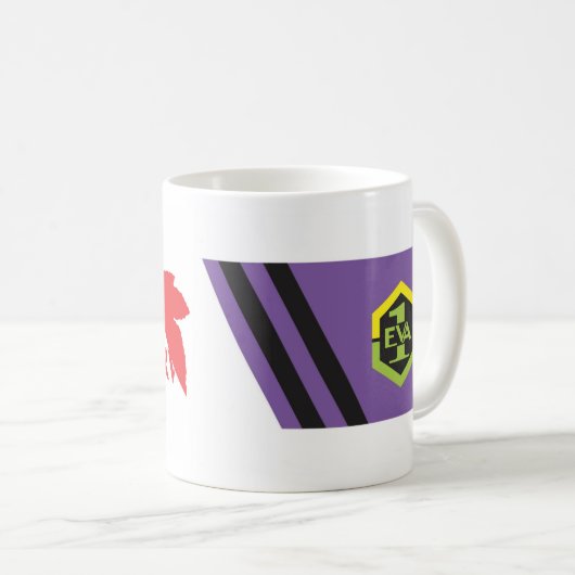 NERV Neon Entstehung Evangelion Tribute Kaffeetasse (VorderseiteRechts)