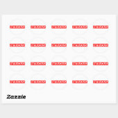 Nervale Briefmarke Runder Aufkleber (Blatt)