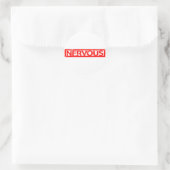 Nervale Briefmarke Runder Aufkleber (Tasche)
