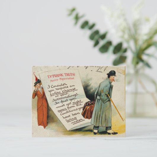 Nerve Specialist Ratschläge zur Veränderung des Le Postkarte (Stehend Vorderseite)