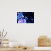 Nerve Synapse Poster (Küche)