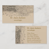 Nerve Zeichnend ausschneiden - Neurologe Visitenkarte (Vorne/Hinten)