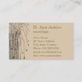 Nerve Zeichnend ausschneiden - Neurologe Visitenkarte (Rückseite)