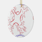 Nerven Fractalis Keramik Ornament (Rechts)