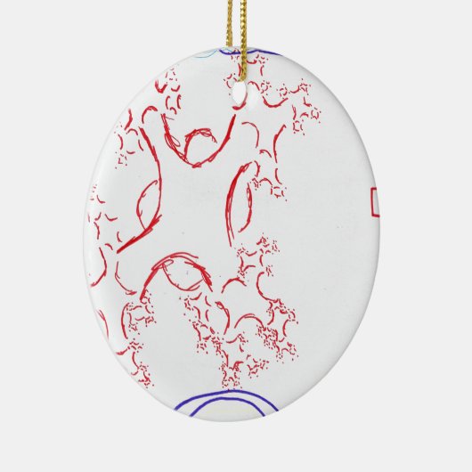 Nerven Fractalis Keramik Ornament (Rechts)