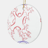 Nerven Fractalis Keramik Ornament (Links)