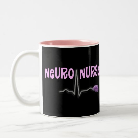 Nerven Krankenschwester-Geschenke Zweifarbige Tasse (Links)