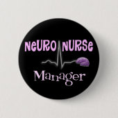 Nerven Krankenschwester-Manager-Geschenke Button (Vorderseite)