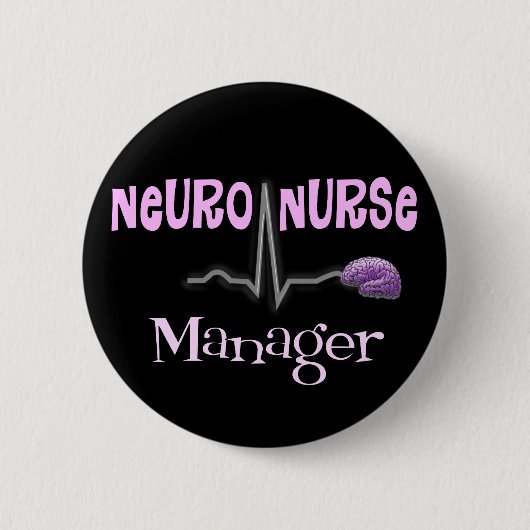 Nerven Krankenschwester-Manager-Geschenke Button (Vorderseite)