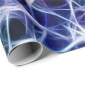 Nerven-Muster auf Blau Geschenkpapier (Rolleneckpunkt)