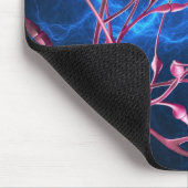 Nerven-Synapsen, Computergrafik. Mousepad (Ecke)