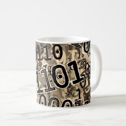 Nervenbinärcode Kaffeetasse (VorderseiteRechts)