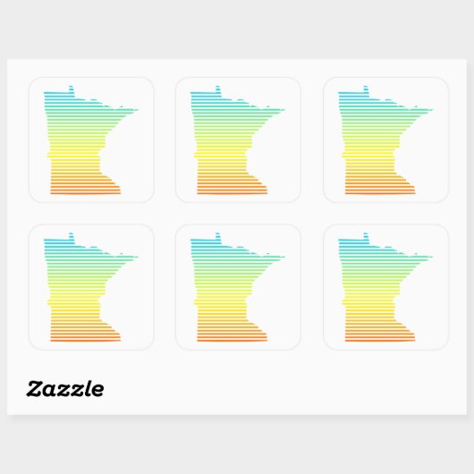 Nervenkälte Quadratischer Aufkleber (Blatt)