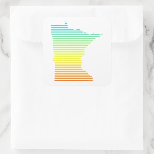 Nervenkälte Quadratischer Aufkleber (Tasche)