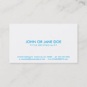 Nervenkältefleck Visitenkarte (Rückseite)