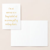 Nervenkatzenstühle mit langen Schwänzen Folienkarte (Anzeige)