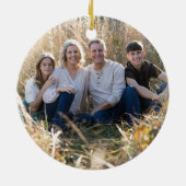 Nervenkitzel der Hoffnung Navy Foto religiös Keramik Ornament (Hinten)