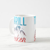 Nervenkitzel Suchender Bergsteigen Wandern Kaffeetasse (Vorderseite Links)