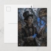 Nervenkitzel / Zauberer / Achterbahn Postkarte (Vorne/Hinten)