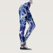 Nervenmuster auf blau leggings (Rechts)