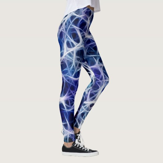 Nervenmuster auf blau leggings (Rechts)