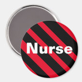 Nervenschwarz/roter Magnet (Vorderseite/Rückseite)