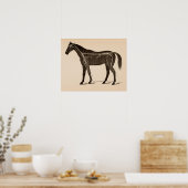 Nervensystem Anatomie Vintag drucken Poster (Küche)