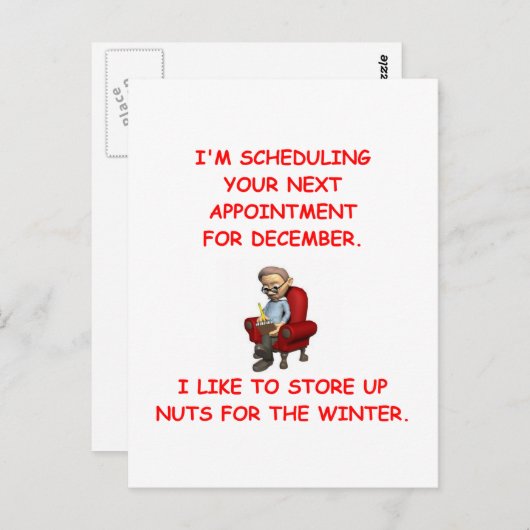 Nervenwitz Postkarte (Vorne/Hinten)