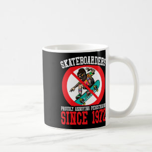 Nervige Fußgänger Skateboard Skateboardfahren Skat Kaffeetasse