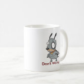 Nervöse Welpen-Tasse Kaffeetasse (VorderseiteRechts)