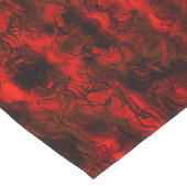 Nervous Energie grungy Abstrakte Kunst rot und sch Kurzer Tischläufer (Ecke)