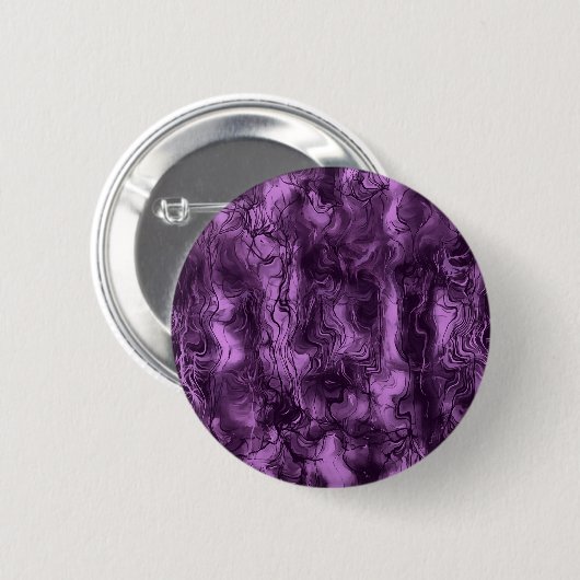 Nervous Energy Grungy Abstrakt Art Amethyst Orchid Button (Vorne & Hinten)