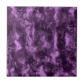 Nervous Energy Grungy Abstrakt Art Amethyst Orchid Fliese (Vorderseite)