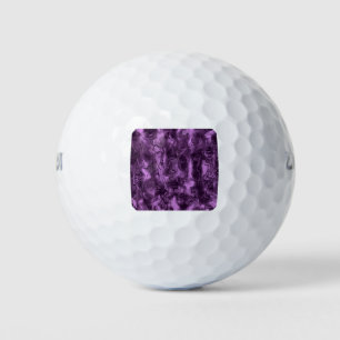 Nervous Energy Grungy Abstrakt Art Amethyst Orchid Golfball