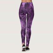 Nervous Energy Grungy Abstrakt Art Amethyst Orchid Leggings (Rückseite)