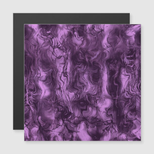 Nervous Energy Grungy Abstrakt Art Amethyst Orchid Magnetkarte