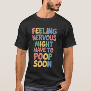 Nervous Kackend bald Funny Bathroom Spaß Neu T-Shirt