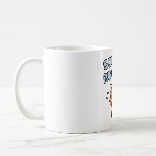 Nervous Red Panda Socially Awkward Funny Kaffeetasse (Links)