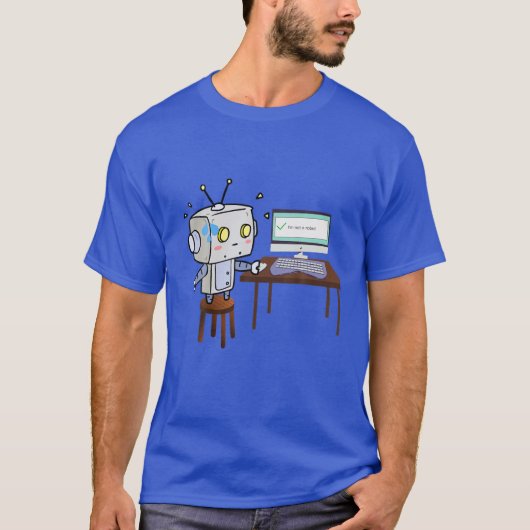 Nervous Robot T-Shirt (Vorderseite)